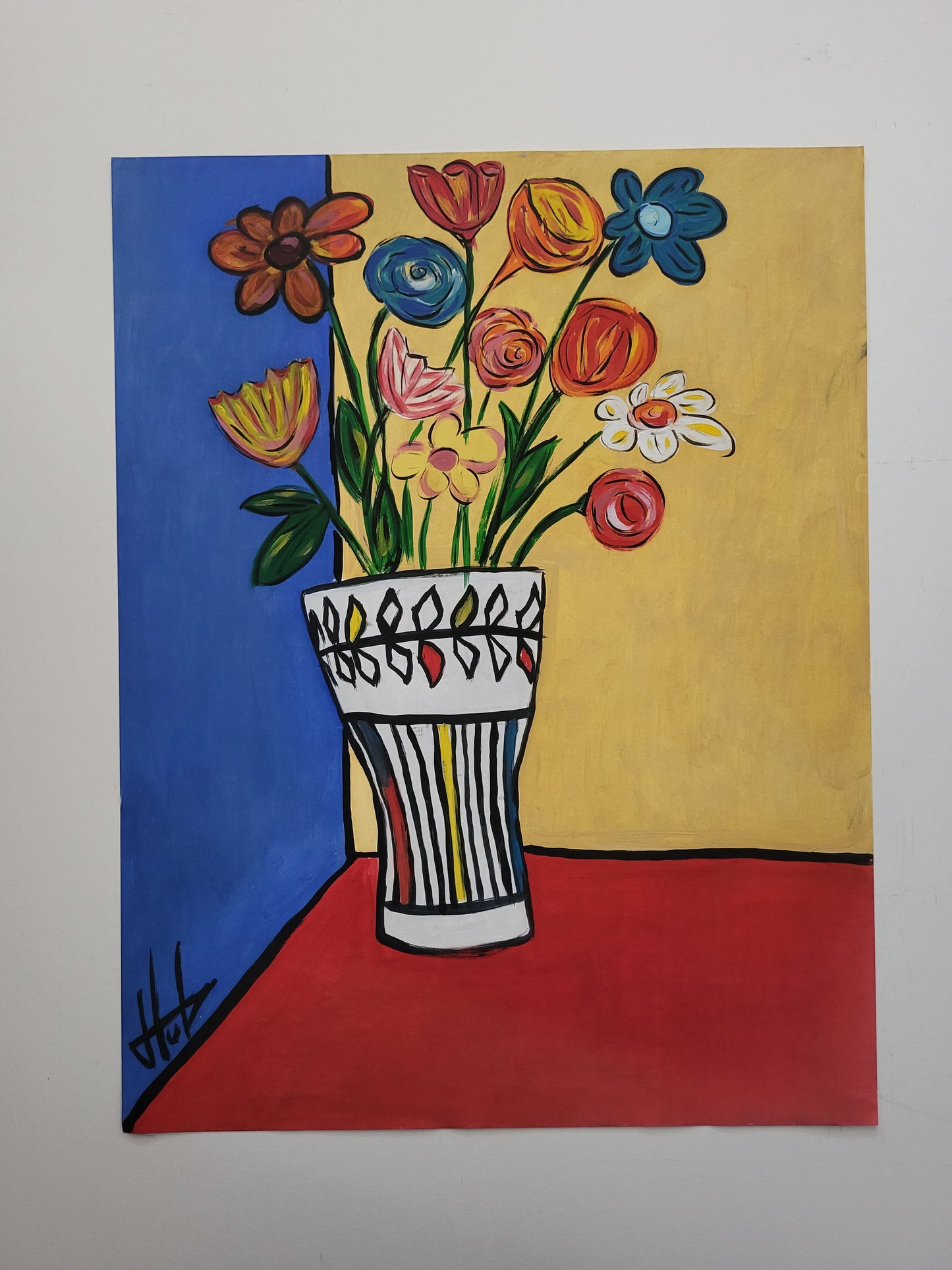 Bouquet dans vase Roger Capron